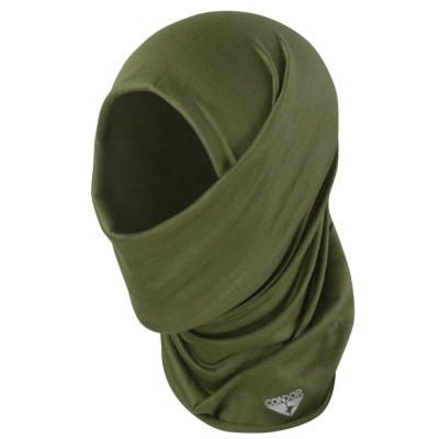 Capuz balaclava verde-oliva com logótipo CONDOR