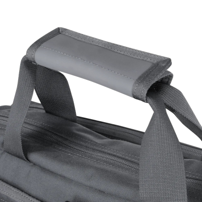 Pega reforçada de mala ou mochila cinzenta de tecido com alça cinza claro