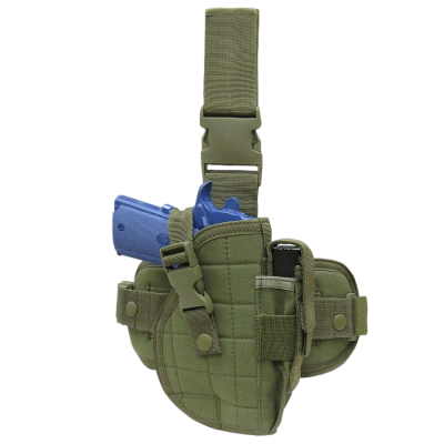 Cold rule tático verde com pistola de plástico azul