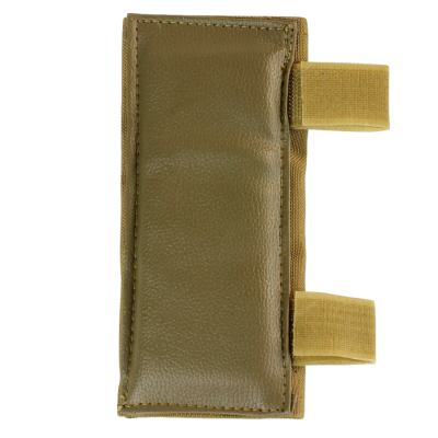 Porta acessórios castanho com abas elásticas bege