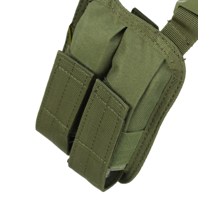 Bolsa porta-magazine verde militar com velcro e tecido resistente