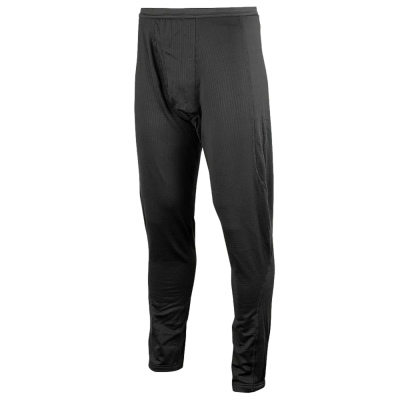 Calça térmica preta com textura canelada frontal