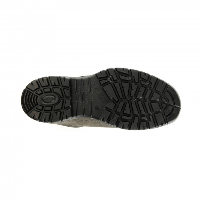 Sola preta de sapato com padrão antiderrapante