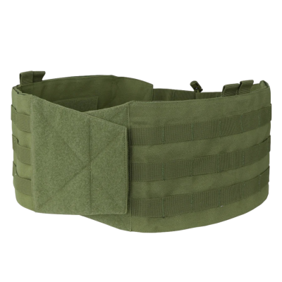 Cinta tática verde oliva com velcro e faixas para acessórios