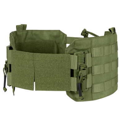 Cinturão táctico militar verde com velcro e fivelas de fecho rápido