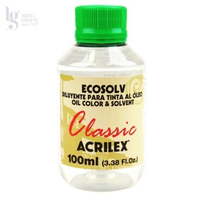 Frasco de diluente para tinta a óleo ECOSOLV Classic ACRILEX 100 ml