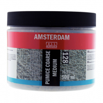 Recipiente plástico de acrílico Amsterdam Pumice Coarse Medium 500 ml
