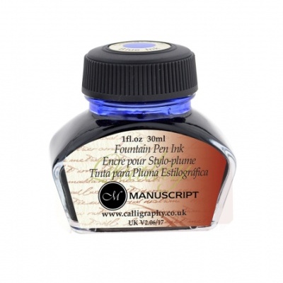 Frasco de tinta para caneta Manuscript 30ml com tampa preta