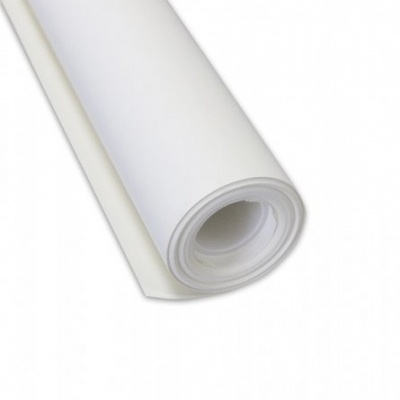 Rolo de papel branco enrolado