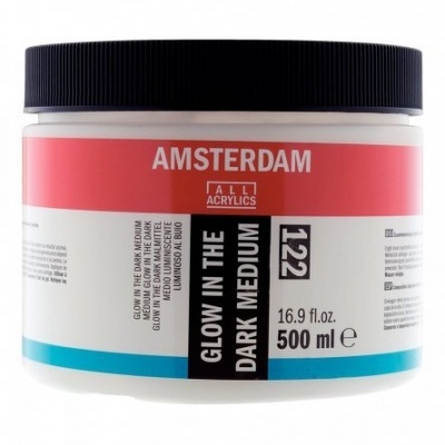 Frasco de tinta acrílica Amsterdam glow in the dark