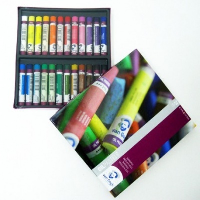 Conjunto de lápis de cor a óleo Van Gogh com 24 peças em caixa colorida
