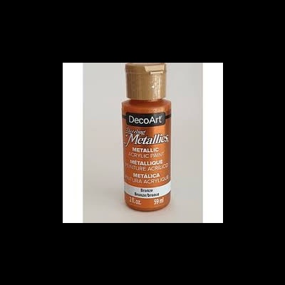 Frasco de tinta acrílica metálica em bronze da DecoArt