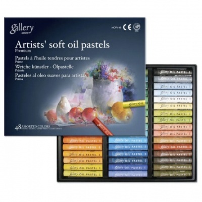 Caixa de pastéis a óleo suaves de várias cores para artistas