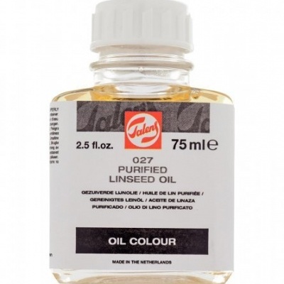 Frasco de óleo de linhaça purificado Talens 75 ml