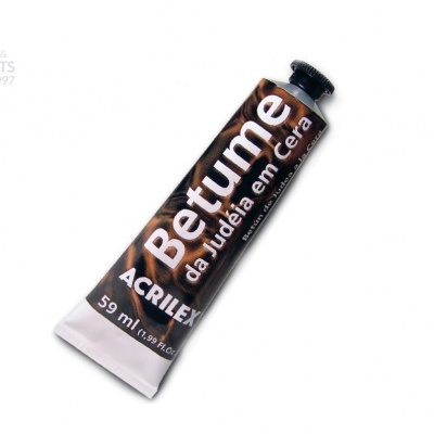 Tubo de tinta Betume da Judéia em cera Acrilex 59 ml