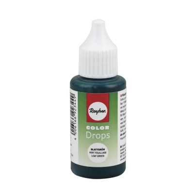 Conta-gotas de tinta verde Leaf Green com rótulo Rayher