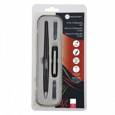Conjunto de caneta de caligrafia Manuscript em blister