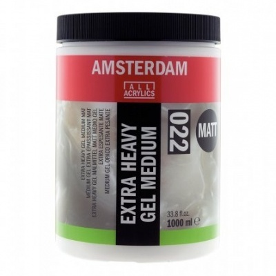Frasco de tinta acrílica Amsterdam Extra Heavy Gel Medium 1000 ml
