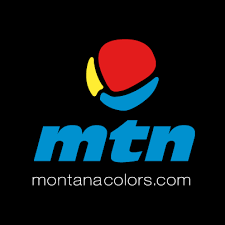 Logótipo MTN com formas coloridas e texto montanacolors.com