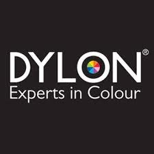 Logótipo DYLON com texto e círculo colorido