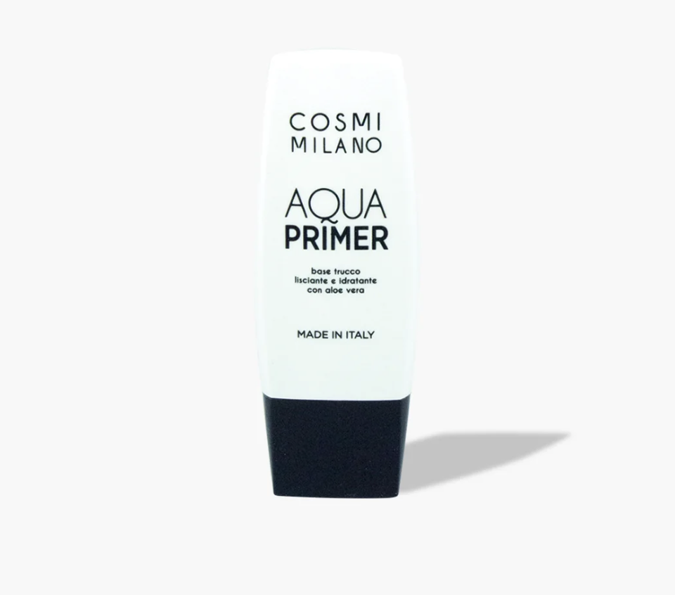 Primer de Água Frasco branco de Cosméticos COSMI MILANO AQUA PRIMER com tampa preta