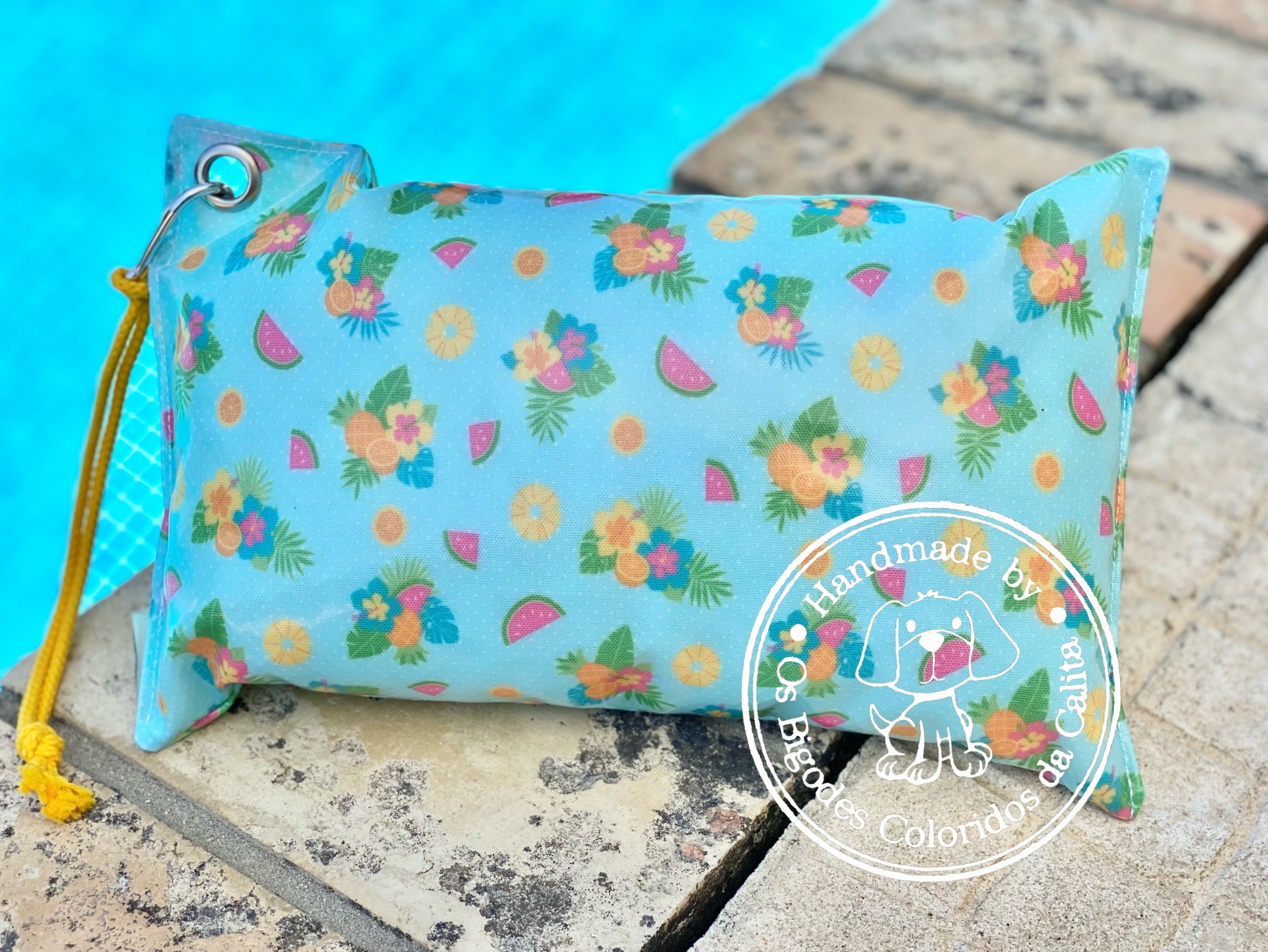 Almofada de Praia Blue Pineapple