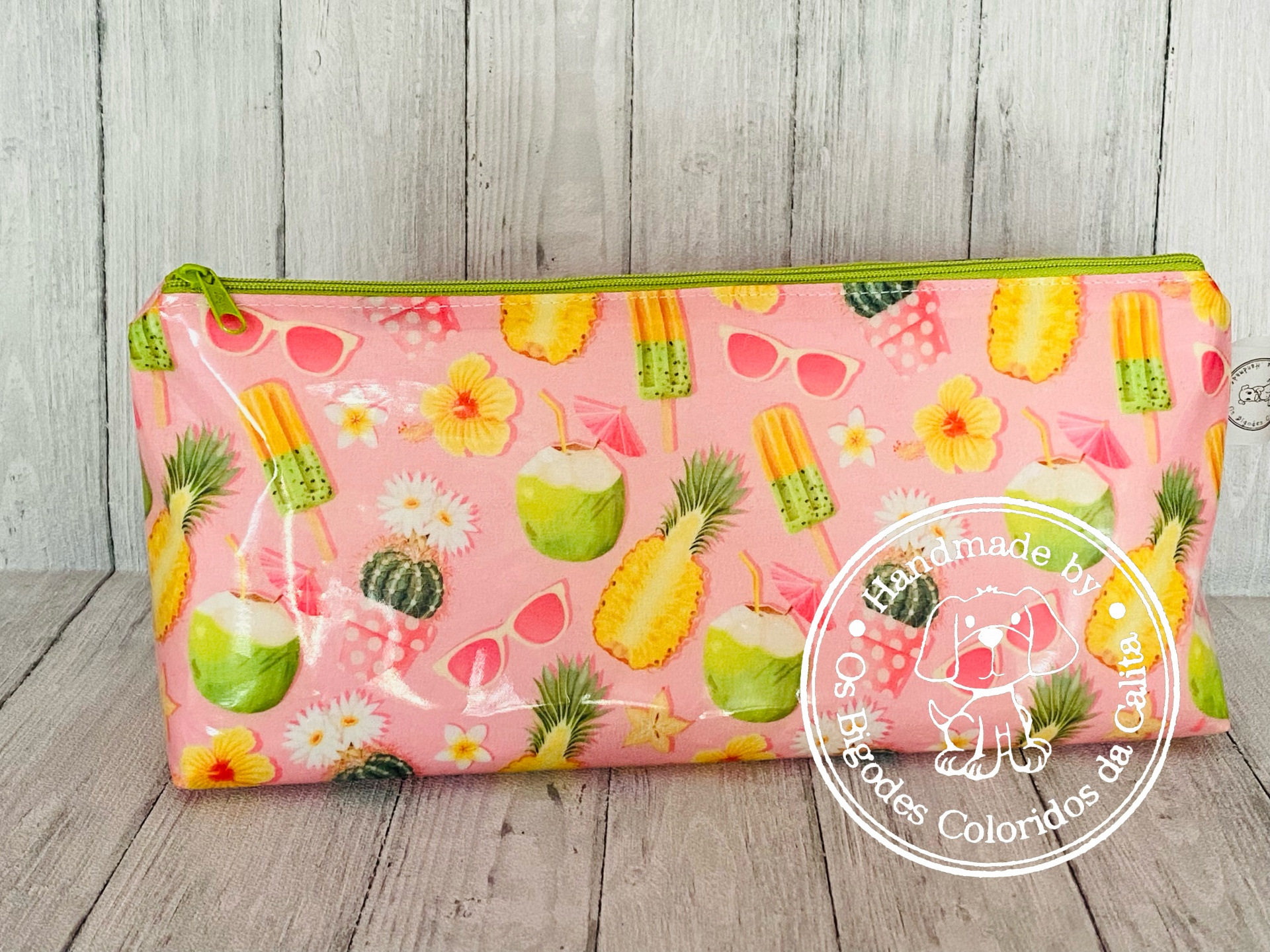 Necessaire Plastificada Grande Tropicalia