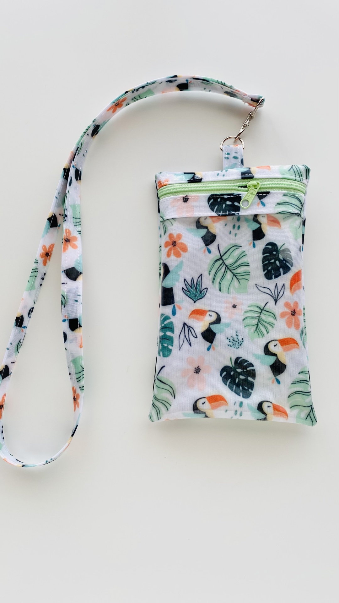 Bolsa Telemóvel Tucanos Fundo Branco