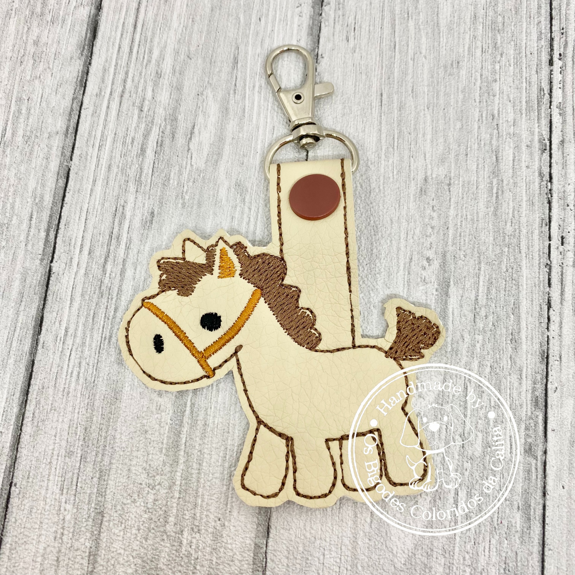 Porta-Chaves Mini Figuras - Cavalinho Castanho