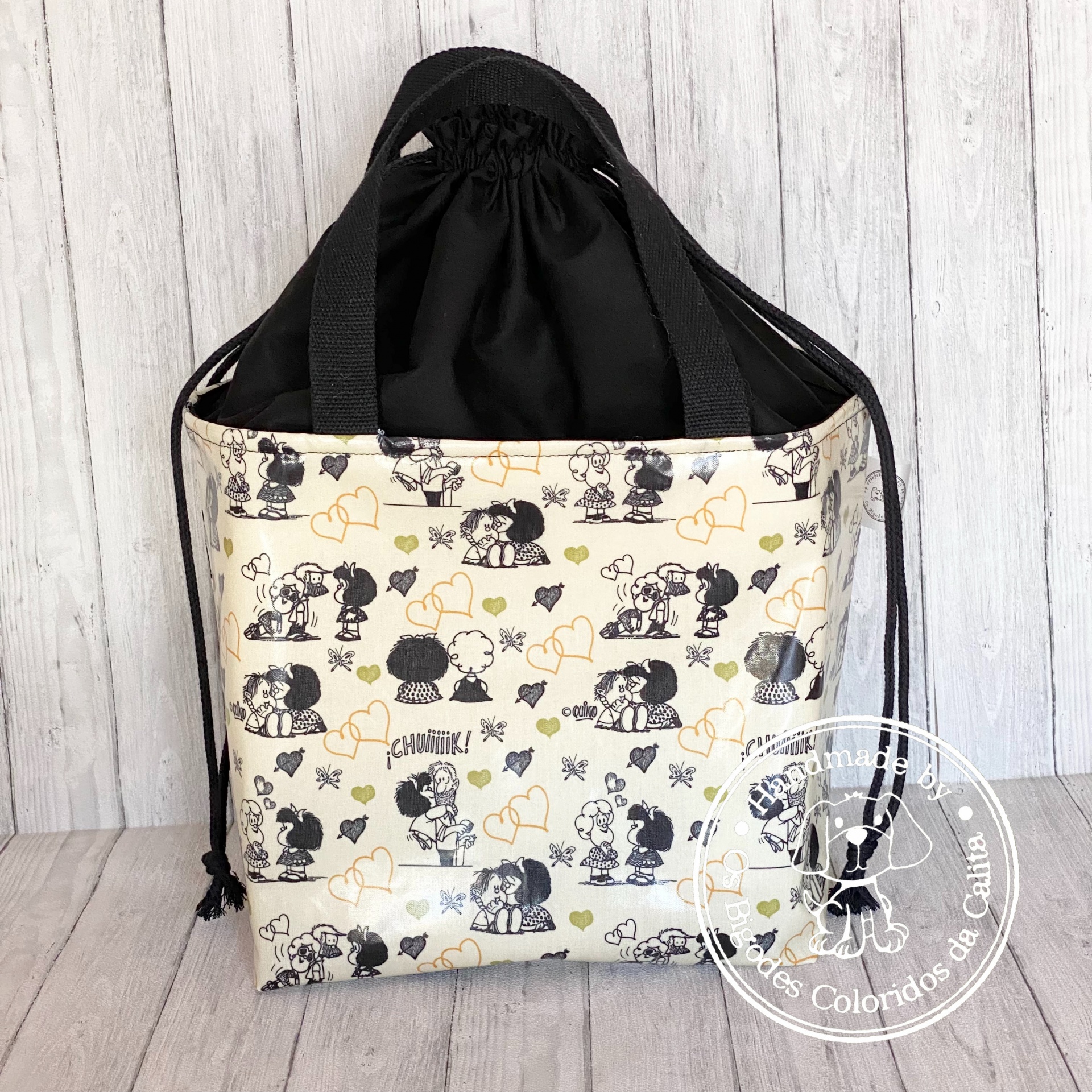 Lancheira Quadrada Mafalda Carinhosa