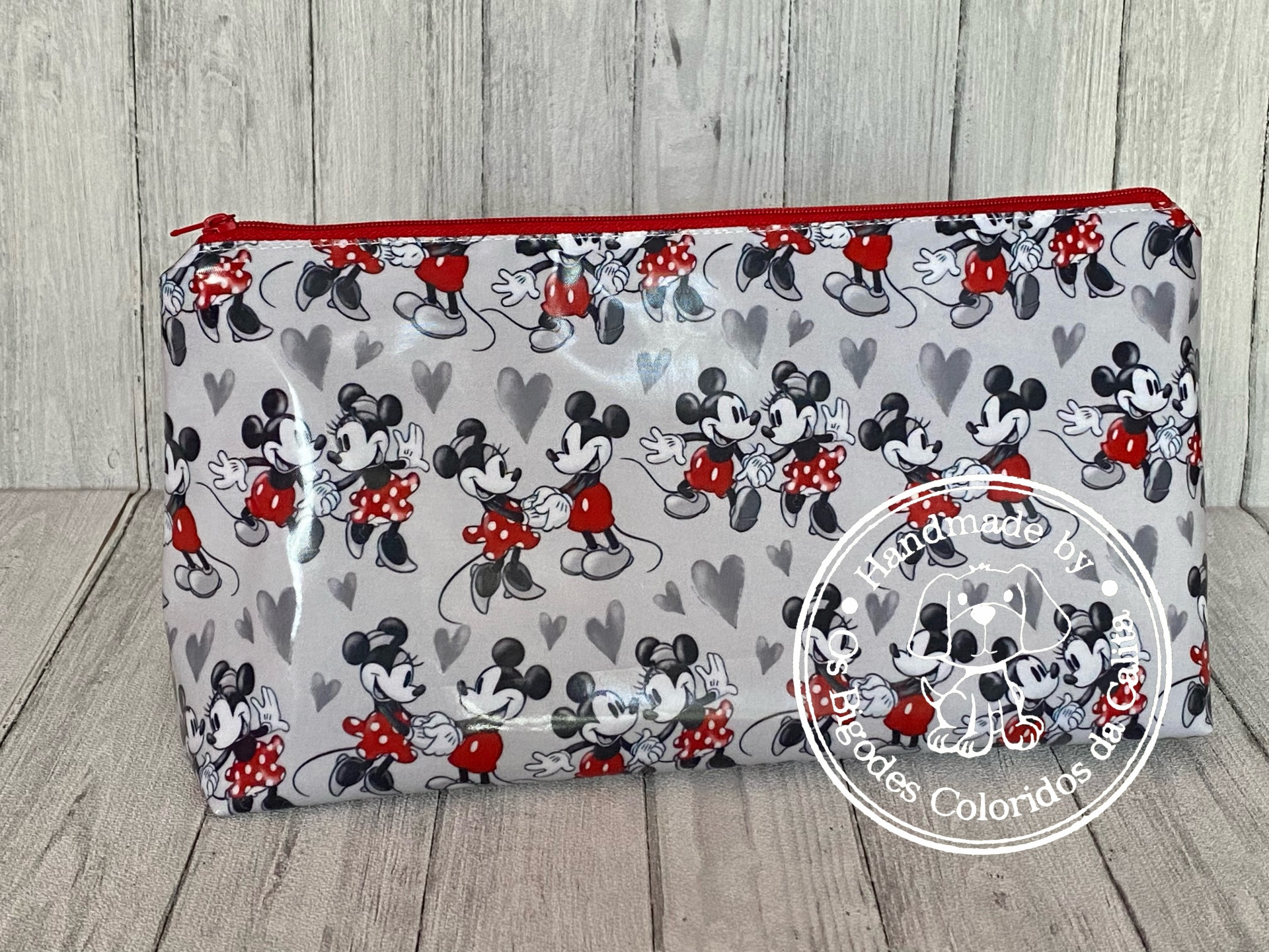 Necessaire Plastificada Grande Mickey&Minnie