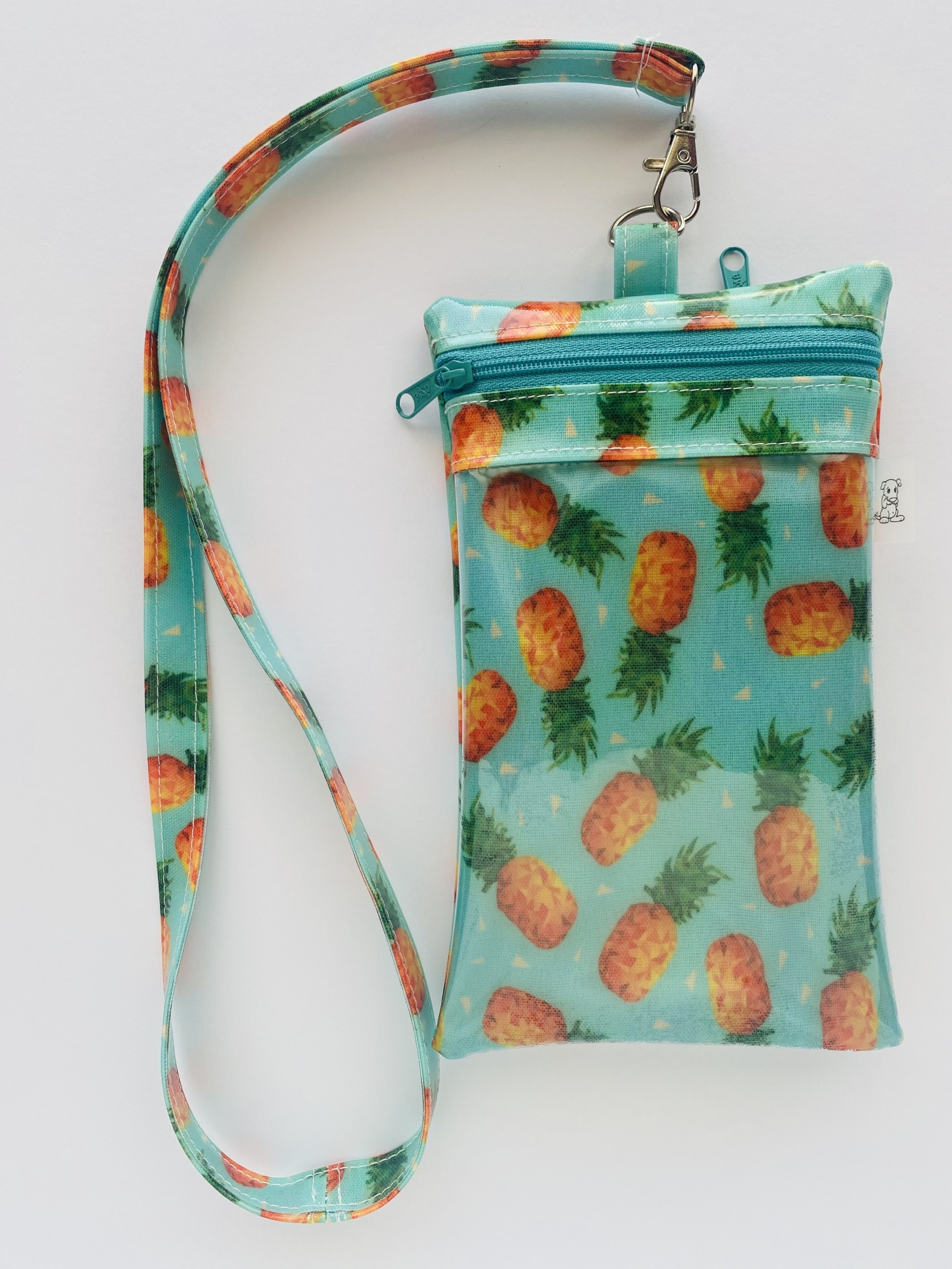 Bolsa Telemóvel Ananases Turquesa