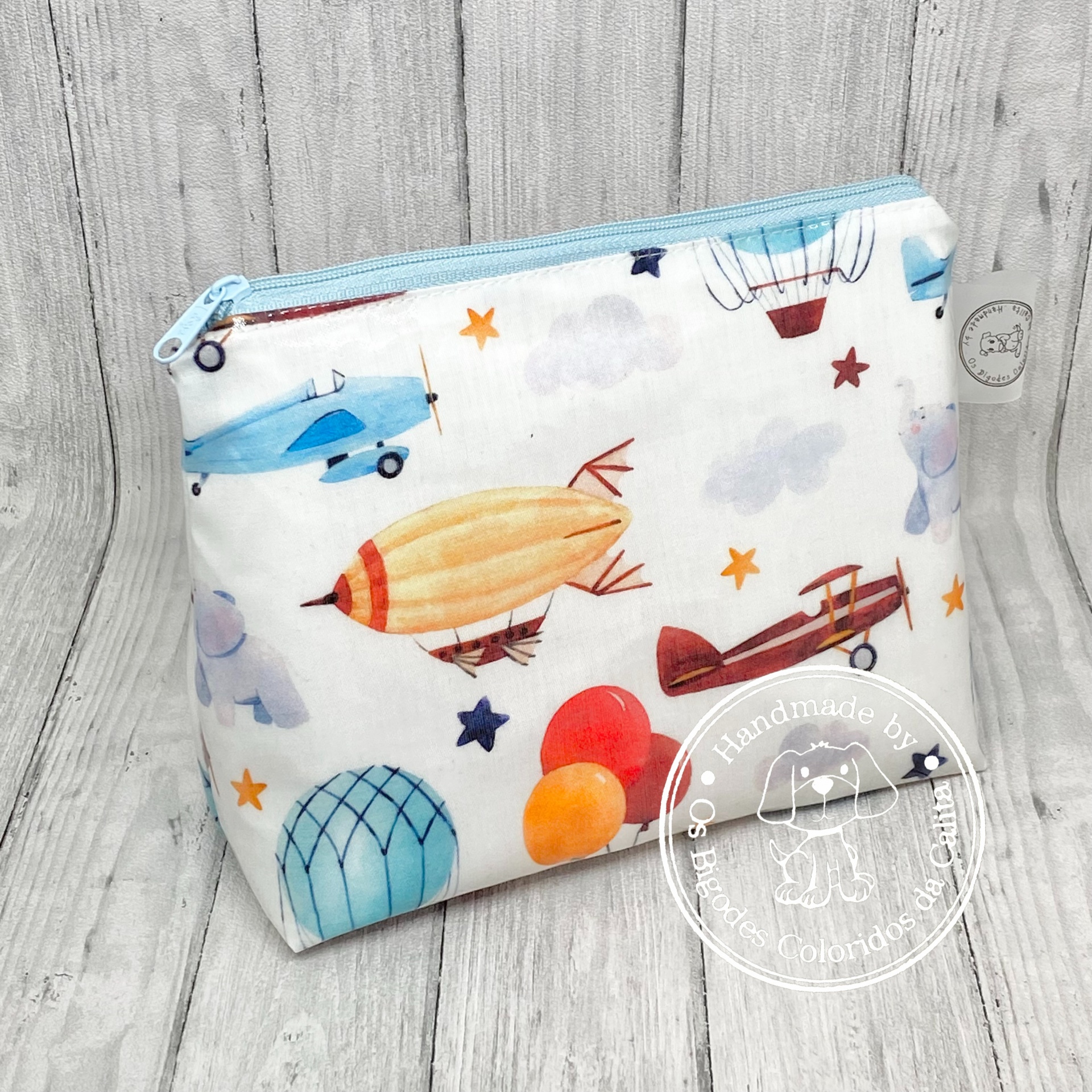 Necessaire Plastificada Pequena Sonhos de Menino