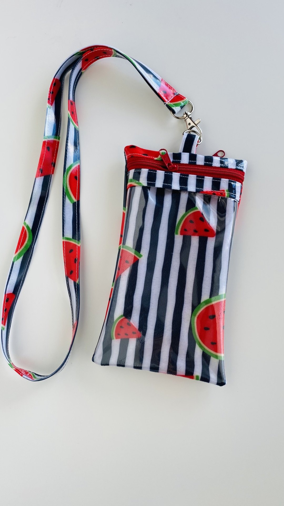 Bolsa Telemóvel melancias às riscas