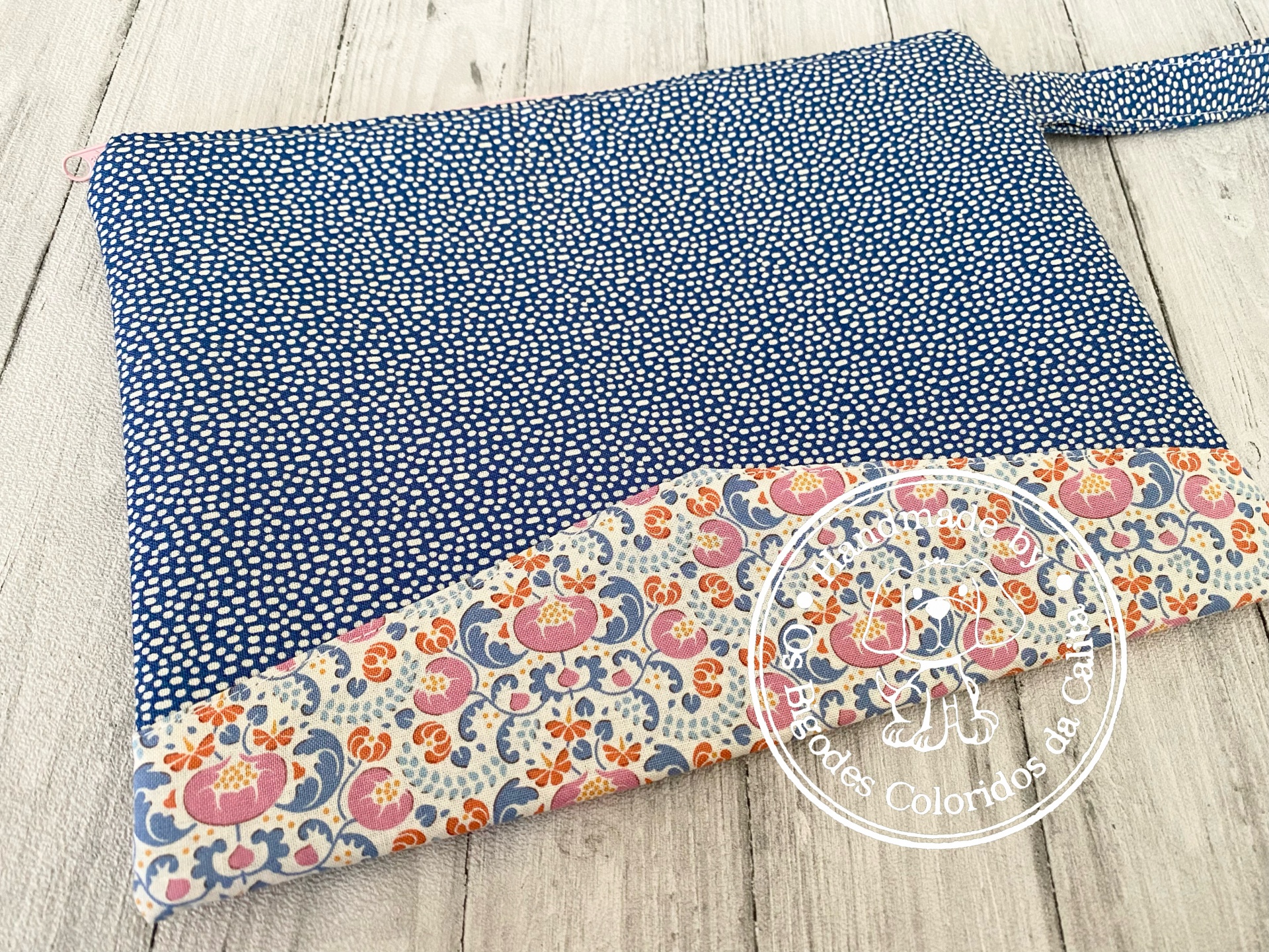 Bolsa de Mão Tilda Salpicos Azuis