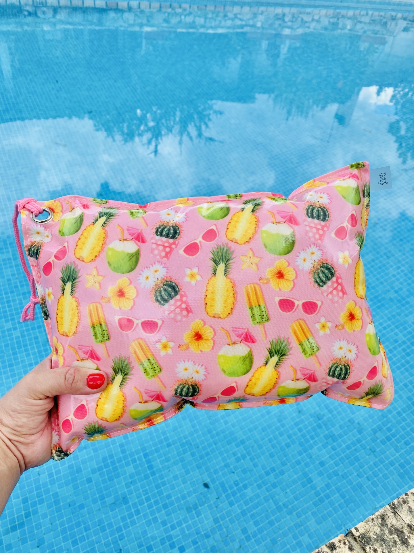 Almofada de Praia Tropical Pink