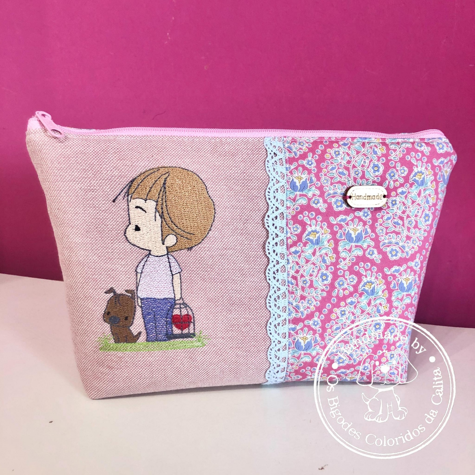 Necessaire Menino com Gaiola