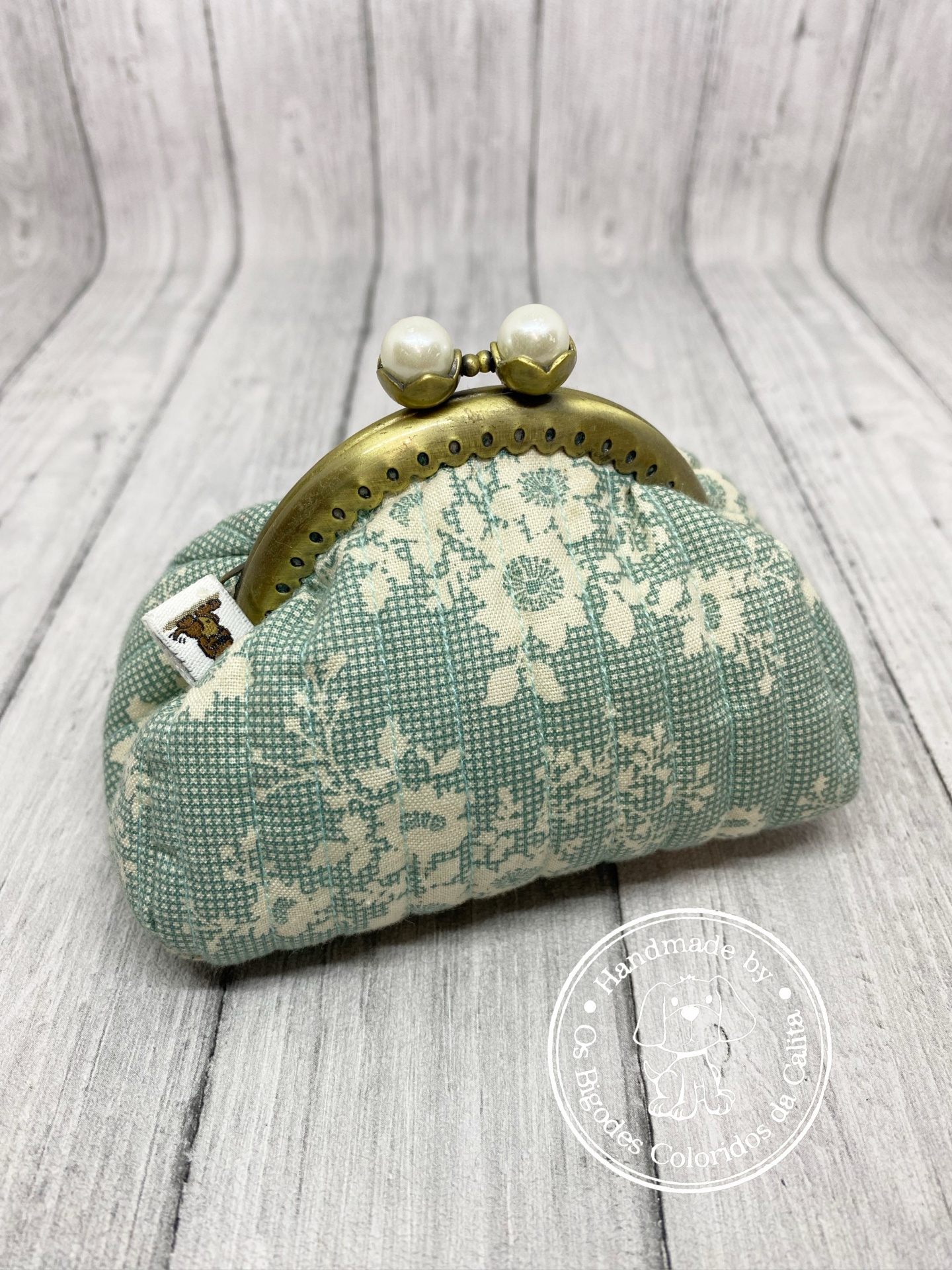 Porta-Moedas Fecho D'Avó Redondo Verde