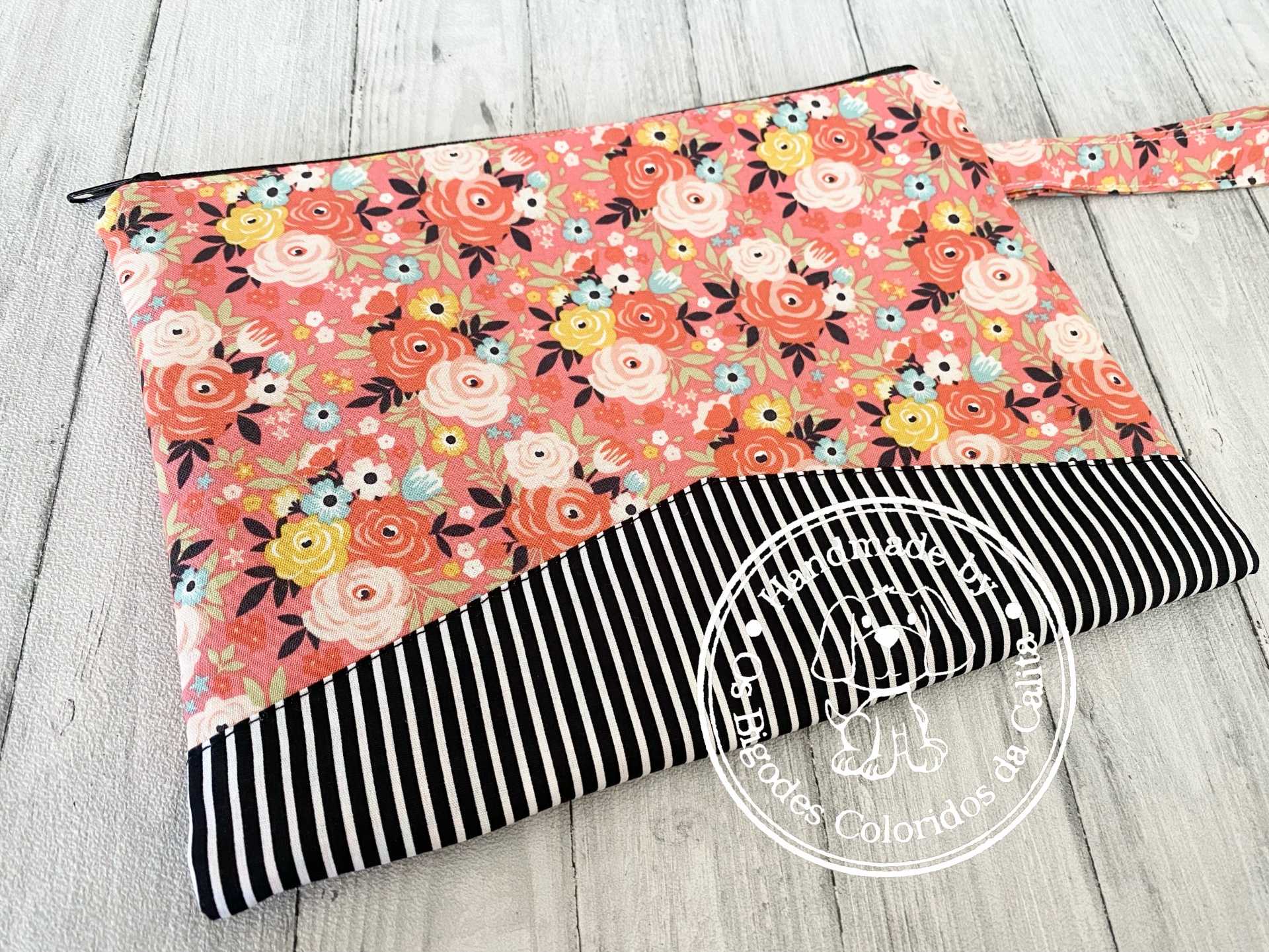 Bolsa de Mão Coral Roses