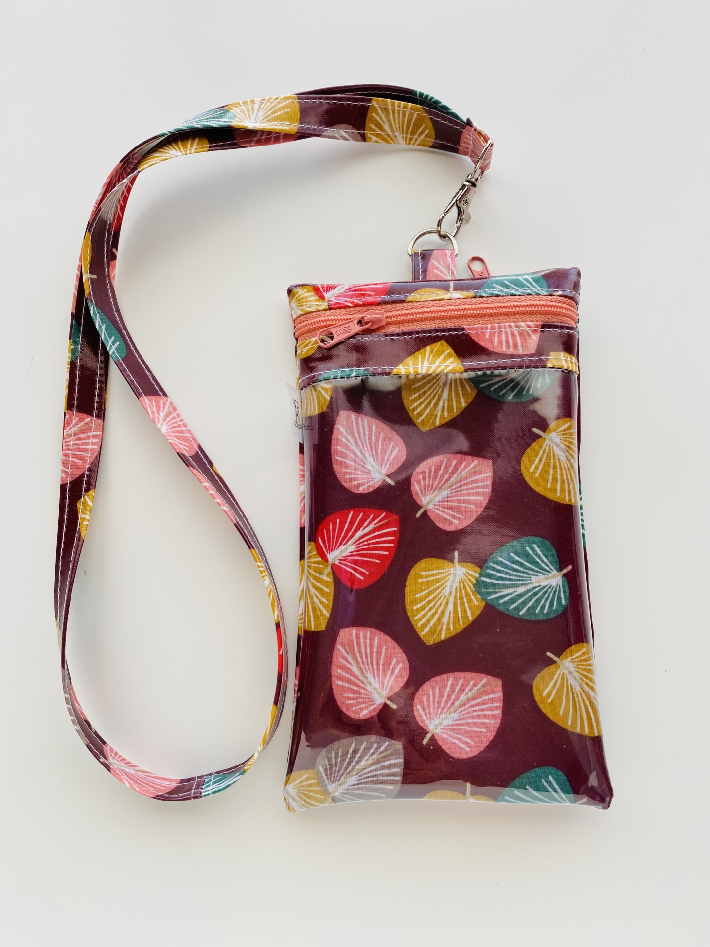 Bolsa Telemóvel Folhas Coloridas