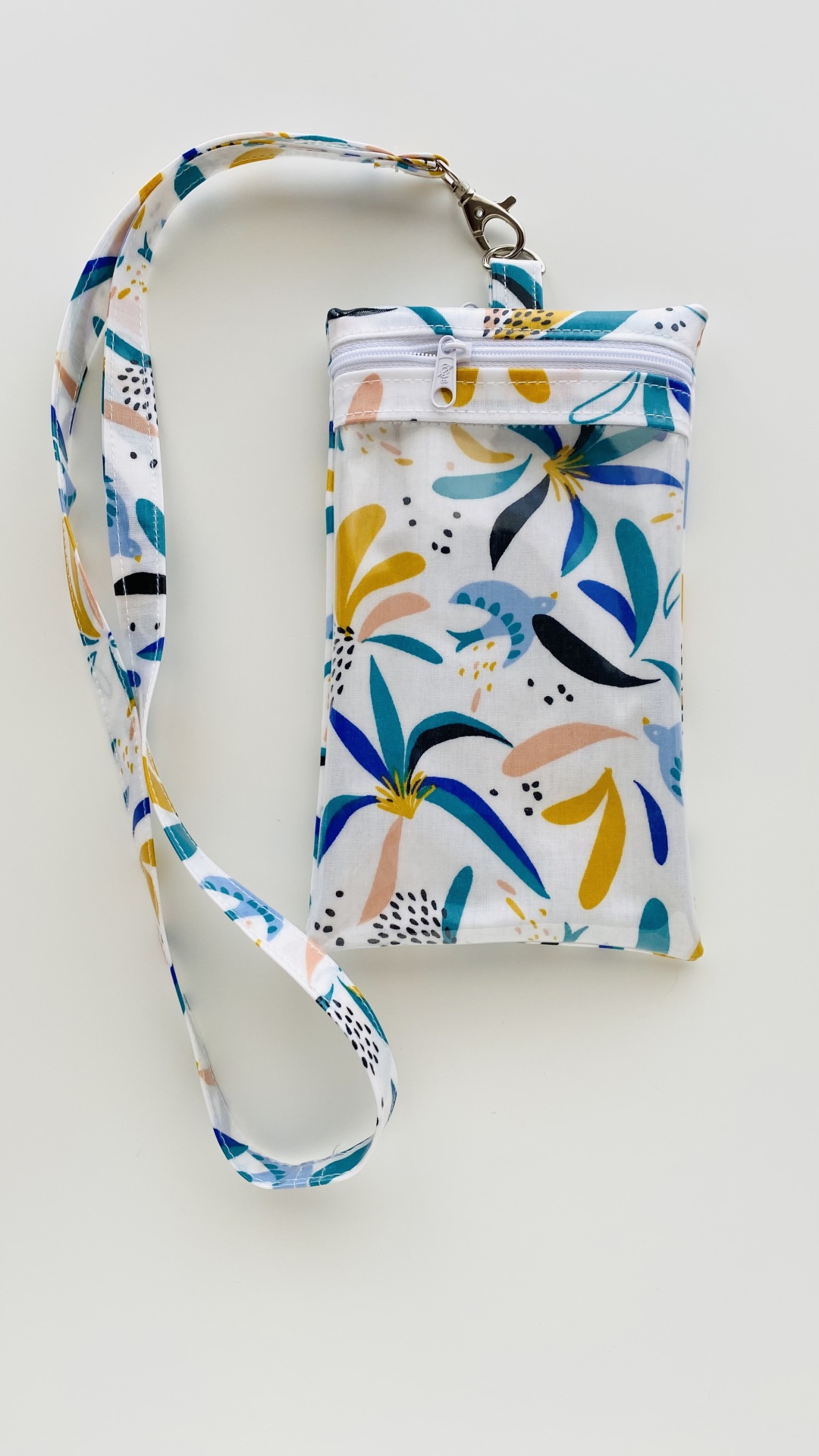 Bolsa Telemóvel Folhas e Pássaros