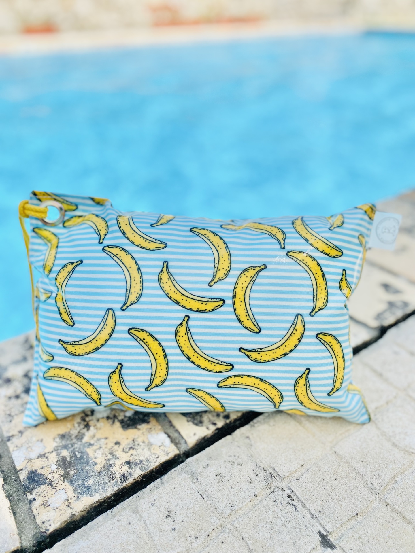 Almofada de Praia Bananas às Riscas