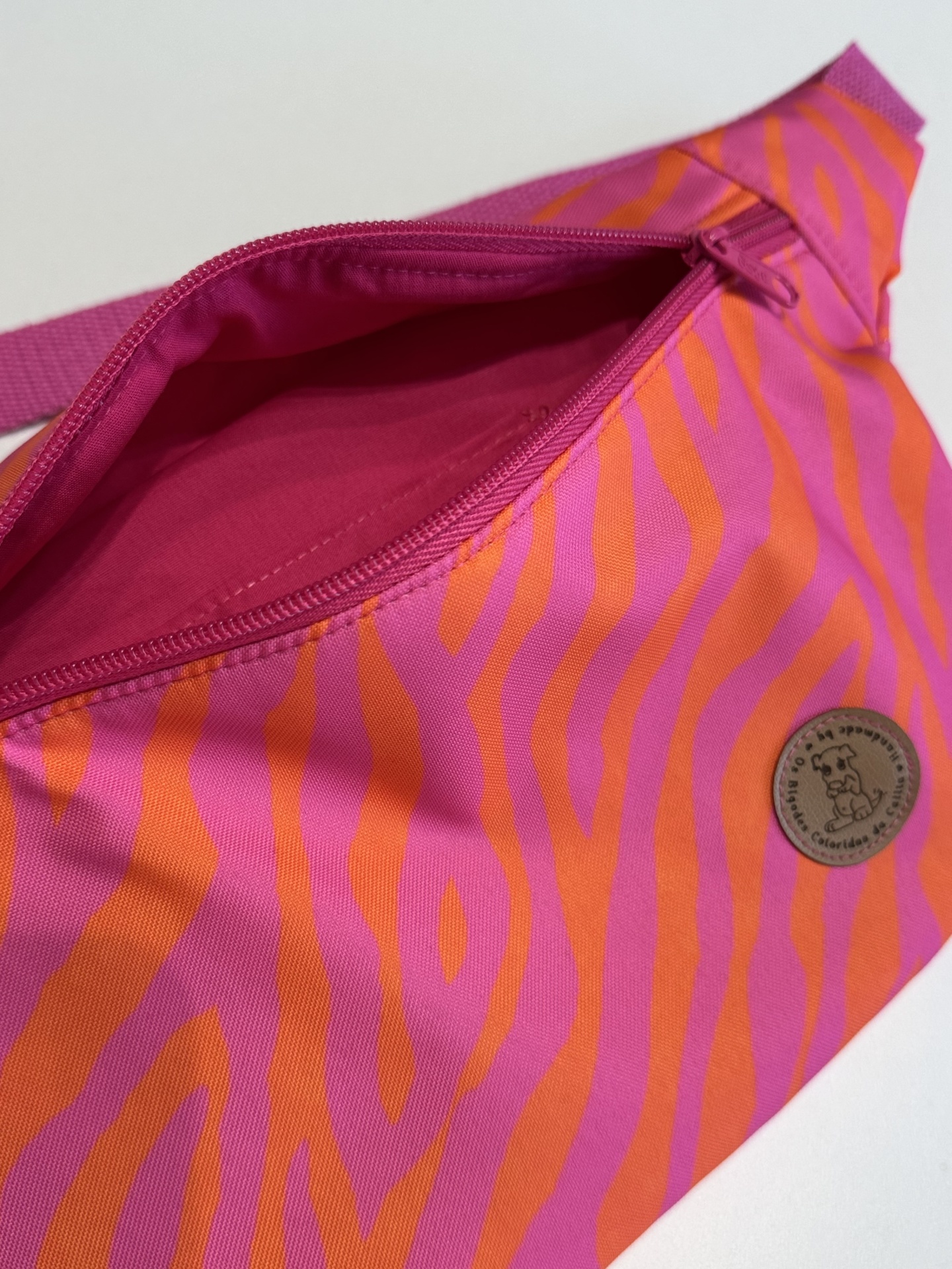 BumBag Zebra Rosa e Laranja