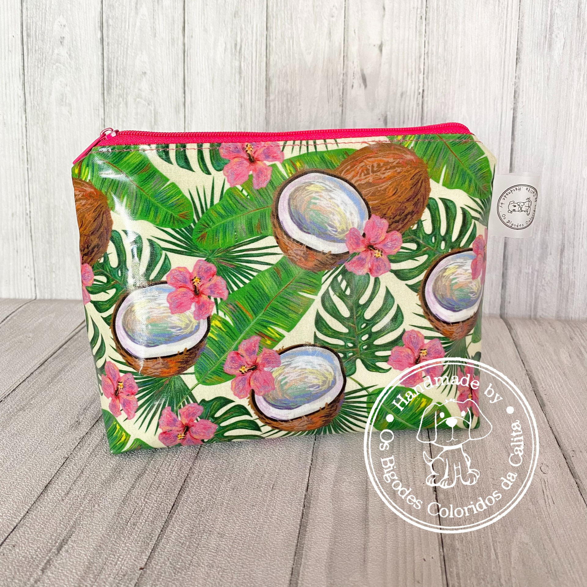 Necessaire Plastificada Pequena Cocos