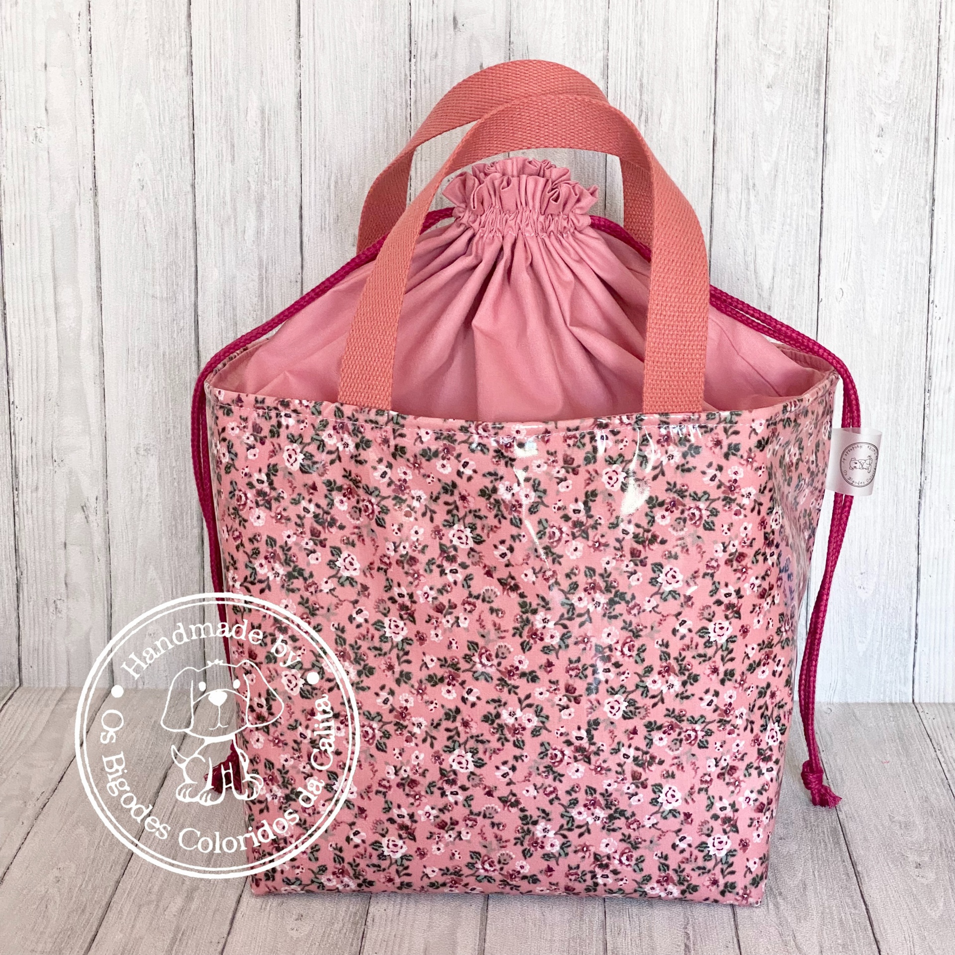 Lancheira Quadrada Romantic Flower Rose