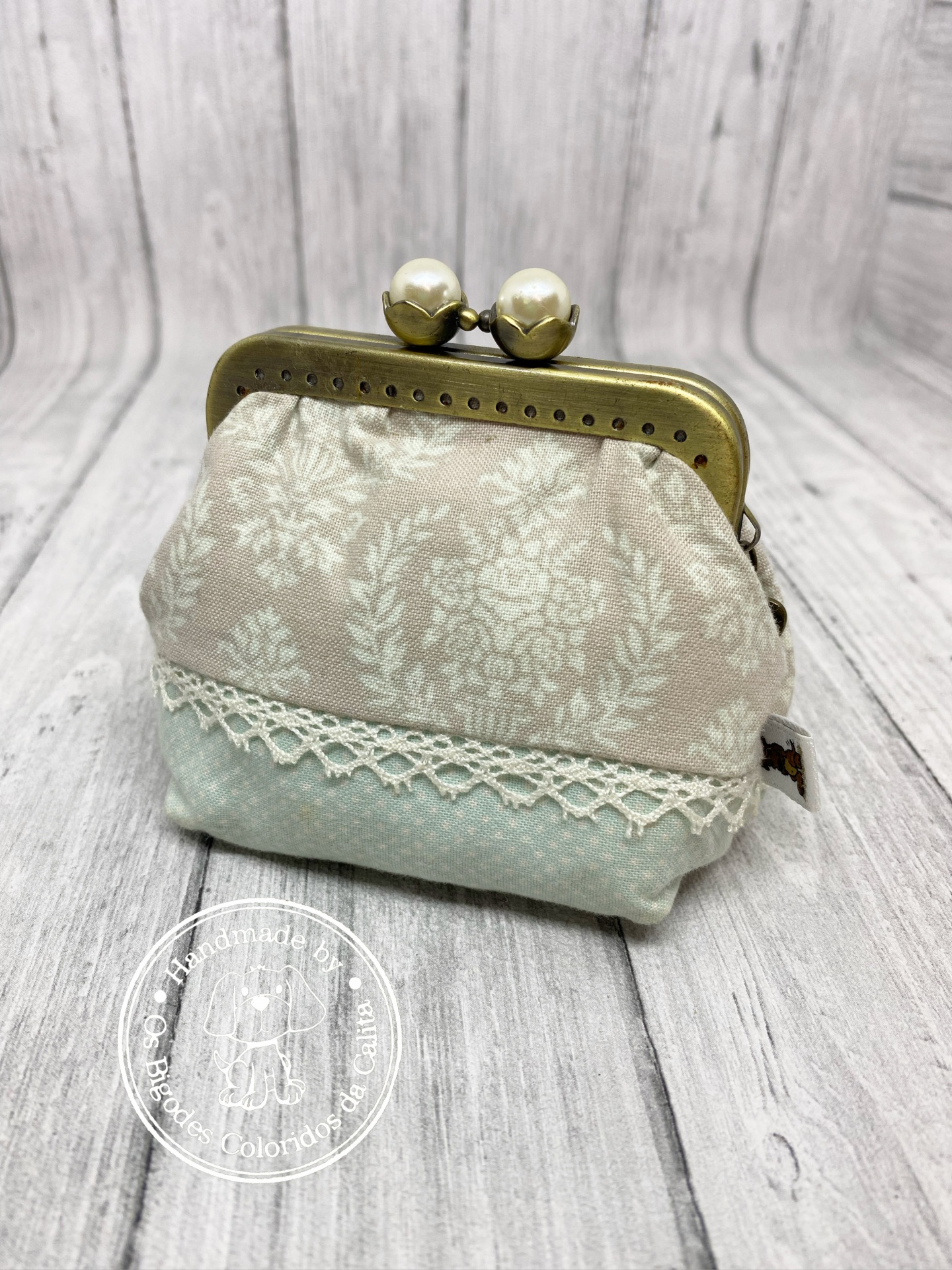 Porta-Moedas Fecho D'Avó Tilda Menta