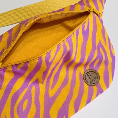 BumBag Zebra Amarelo e Lilás