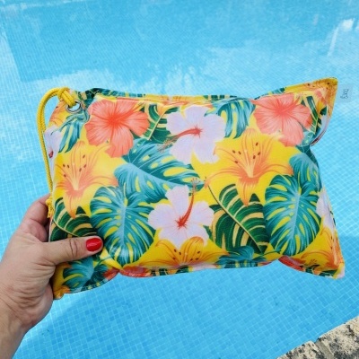 Almofada de Praia Yellow Flowers
