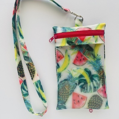 Bolsa Telemóvel Ananases e Melancias