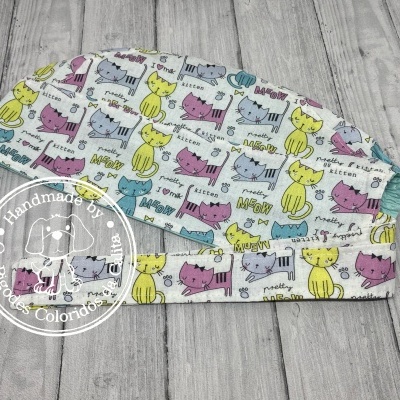 Touca Cirúrgica Vet Meow